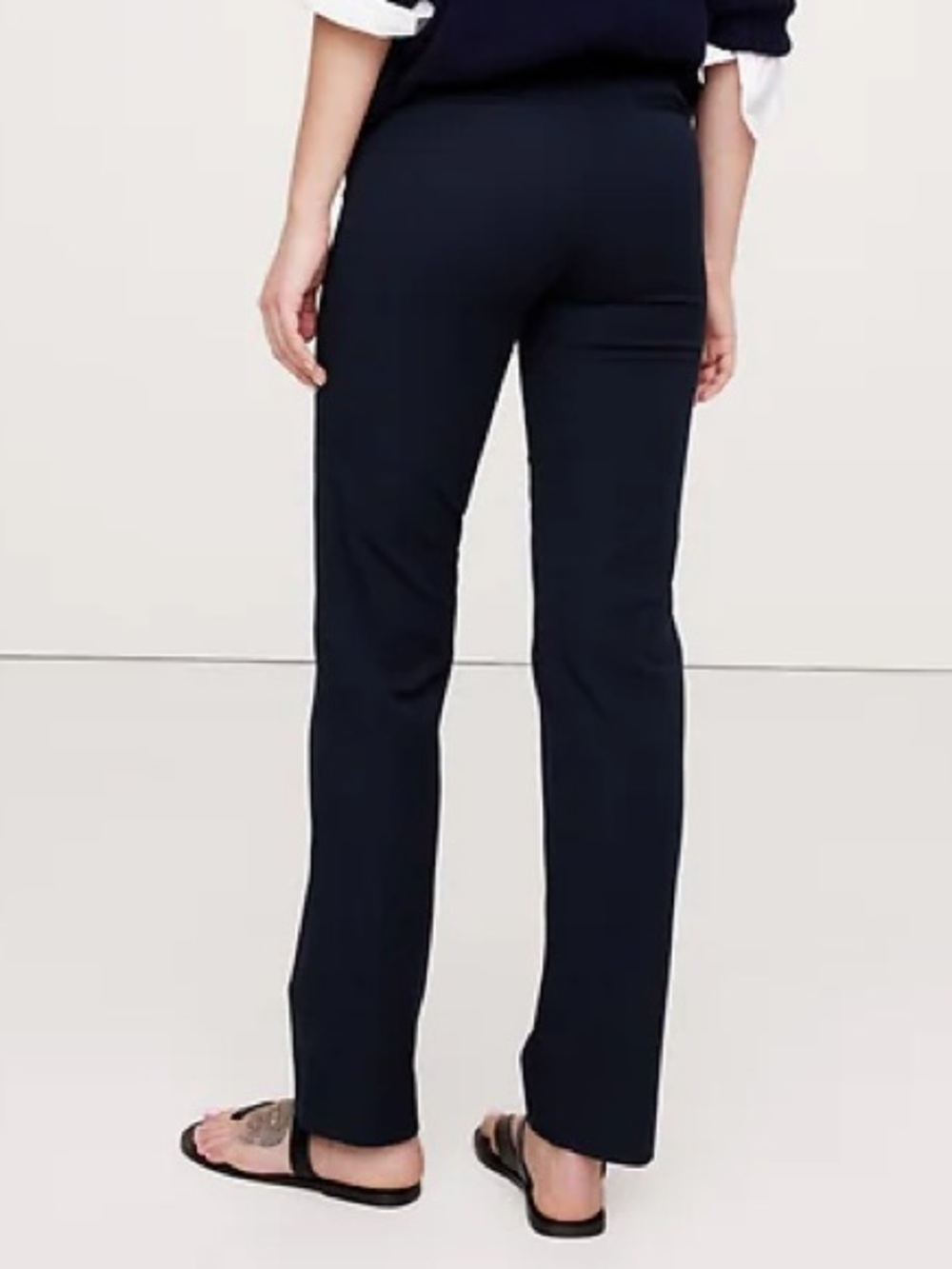 NWT Banana Republic Sloan Straight Leg Trouser Pants Navy Blue, Women's 16 Short